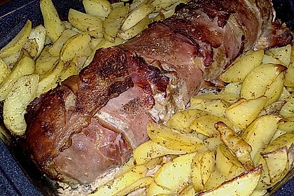 Mediterraner Hackbraten mit Oregano - Kartoffeln 6