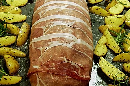 Mediterraner Hackbraten mit Oregano - Kartoffeln 7