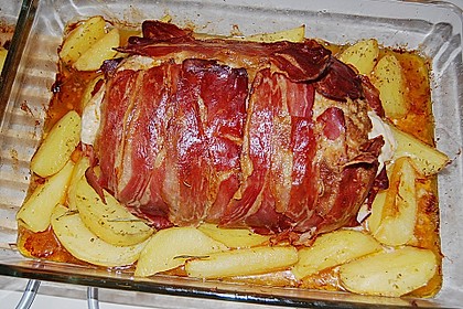 Mediterraner Hackbraten mit Oregano - Kartoffeln 11