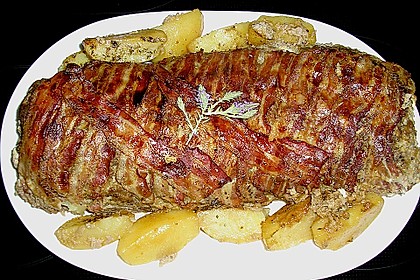 Mediterraner Hackbraten mit Oregano - Kartoffeln 14