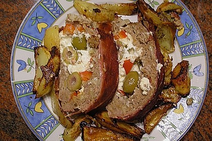Mediterraner Hackbraten mit Oregano - Kartoffeln 20