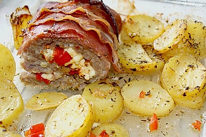 Mediterraner Hackbraten mit Oregano - Kartoffeln 32