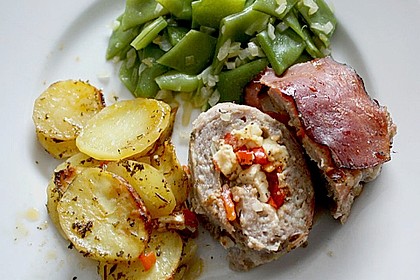 Mediterraner Hackbraten mit Oregano - Kartoffeln 33