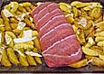 Mediterraner Hackbraten mit Oregano - Kartoffeln