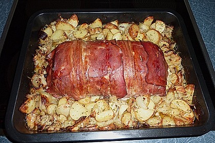 Mediterraner Hackbraten mit Oregano - Kartoffeln 39