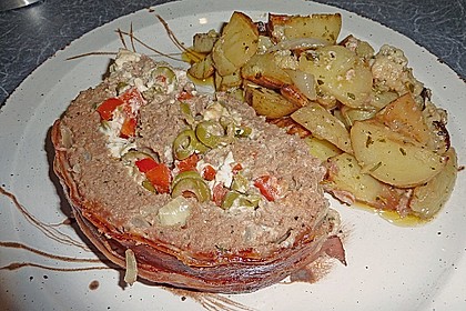 Mediterraner Hackbraten mit Oregano - Kartoffeln 40