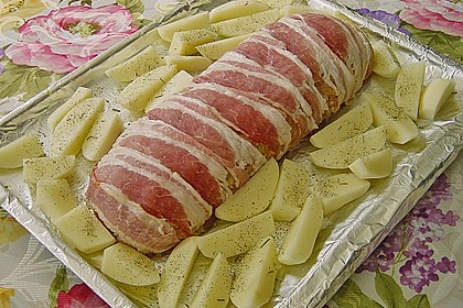 Mediterraner Hackbraten mit Oregano - Kartoffeln 43