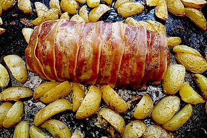Mediterraner Hackbraten mit Oregano - Kartoffeln 45
