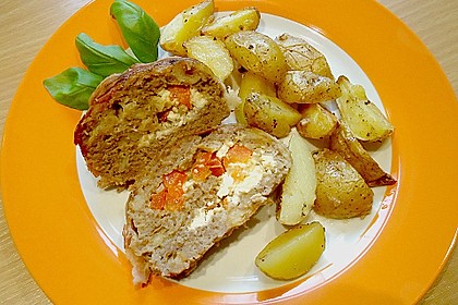 Mediterraner Hackbraten mit Oregano - Kartoffeln 46