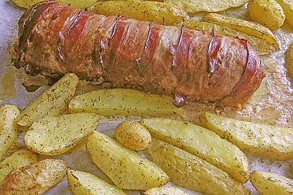 Mediterraner Hackbraten mit Oregano - Kartoffeln 49