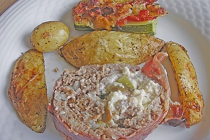 Mediterraner Hackbraten mit Oregano - Kartoffeln 50