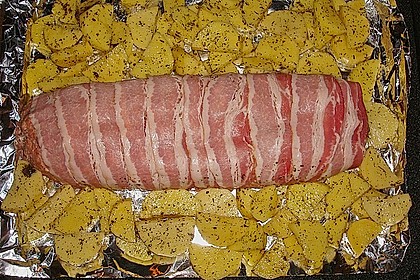 Mediterraner Hackbraten mit Oregano - Kartoffeln 57