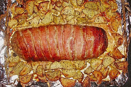 Mediterraner Hackbraten mit Oregano - Kartoffeln 58