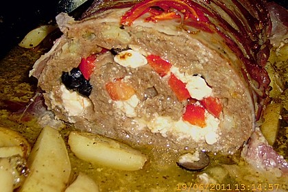 Mediterraner Hackbraten mit Oregano - Kartoffeln 61