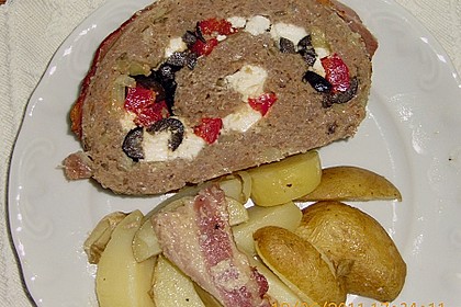 Mediterraner Hackbraten mit Oregano - Kartoffeln 62