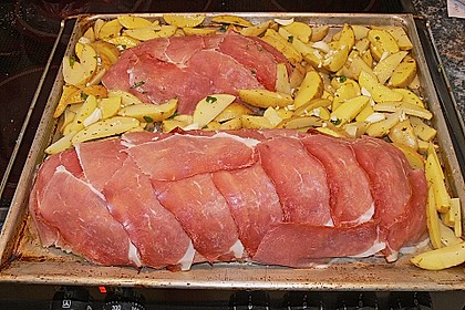 Mediterraner Hackbraten mit Oregano - Kartoffeln 63