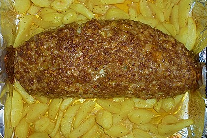 Mediterraner Hackbraten mit Oregano - Kartoffeln 77