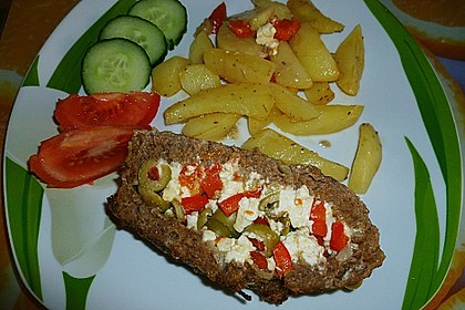 Mediterraner Hackbraten mit Oregano - Kartoffeln 78