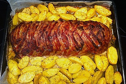 Mediterraner Hackbraten mit Oregano - Kartoffeln 79