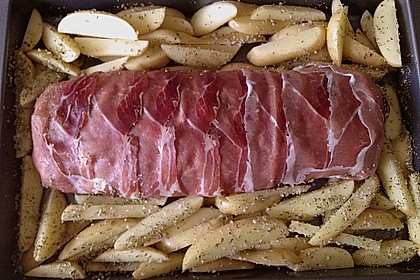Mediterraner Hackbraten mit Oregano - Kartoffeln 80