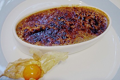 Cr&egrave;me br&ucirc;l&eacute;e von der Gefl&uuml;gelleber mit Balsamico - Kirschen 1