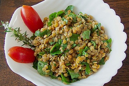 Linsen - Rucola - Salat
