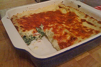 Cannelloni mit Ricotta und Spinat 7
