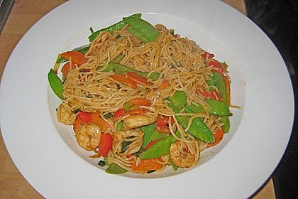 Asiatische Garnelen - Nudel - Pfanne 3