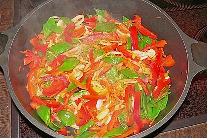Asiatische Garnelen - Nudel - Pfanne 9