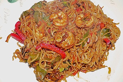 Asiatische Garnelen - Nudel - Pfanne 7