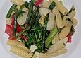 Spargel gr&uuml;n und wei&szlig; mit Nudeln