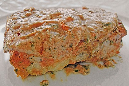 Seelachsfilet mit Tomatencremehaube 17
