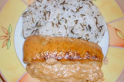 Seelachsfilet mit Tomatencremehaube 20