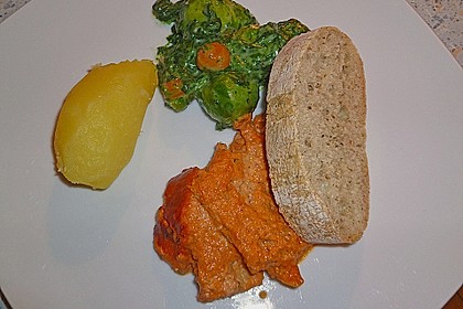 Seelachsfilet mit Tomatencremehaube 24