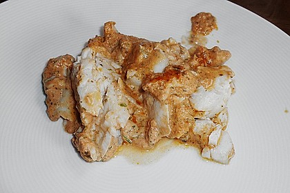 Seelachsfilet mit Tomatencremehaube 27