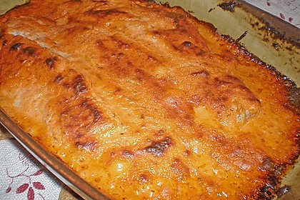 Seelachsfilet mit Tomatencremehaube 7