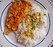Seelachsfilet mit Tomatencremehaube (Bild)