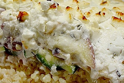 Bulgurauflauf mit Auberginen und Schafsk&auml;se 14