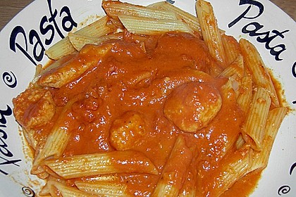 Tomatenrahmsauce mit Parmesanb&auml;llchen 1