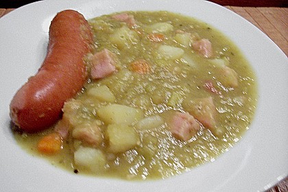 Deftige Erbsensuppe mit Kassler 4