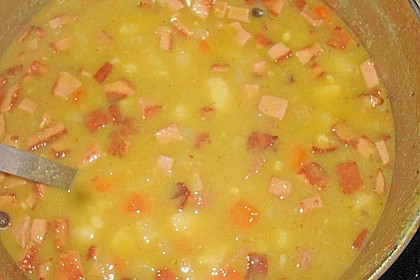 Deftige Erbsensuppe mit Kassler 6