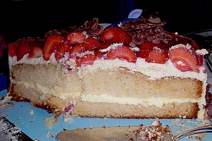 Erdbeer-Kuchen mit Vanillecreme 91