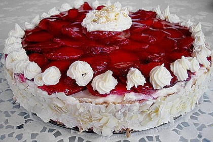 Erdbeer-Kuchen mit Vanillecreme 57