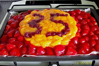 Erdbeer-Kuchen mit Vanillecreme 71