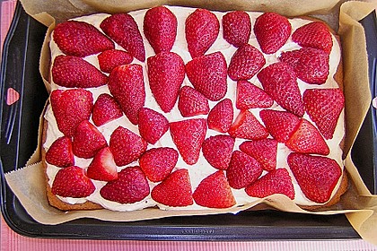 Erdbeer-Kuchen mit Vanillecreme 60