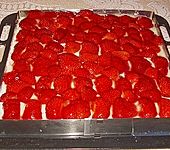 Erdbeer - Kuchen mit Vanillecreme (Bild)