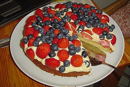 Erdbeer-Kuchen mit Vanillecreme 21