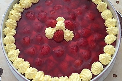 Erdbeer-Kuchen mit Vanillecreme 20