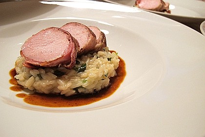 Bacon - Lamm mit B&auml;rlauchrisotto 7