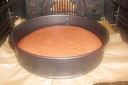 Kokos - Kirsch - K&auml;se - Sahne - Torte mit Schokobiskuit - Boden